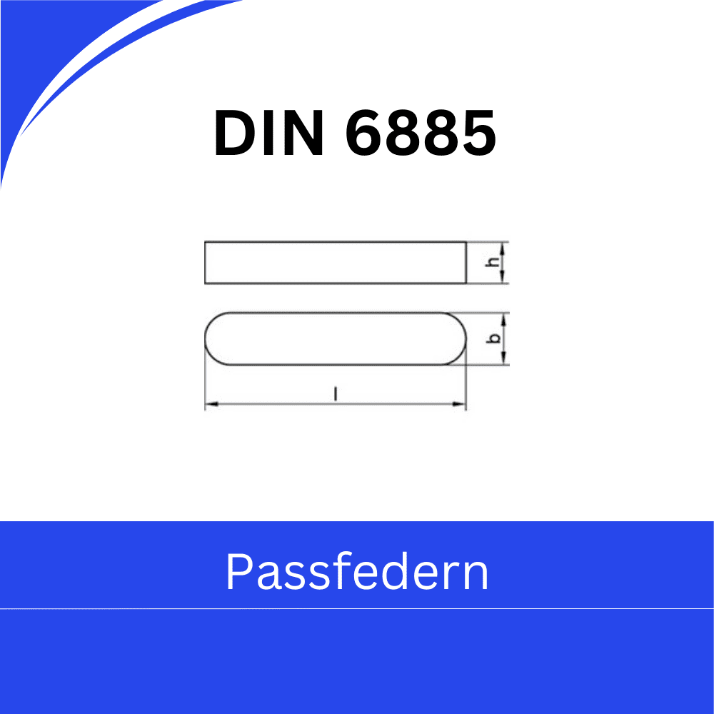 Bild für Kategorie DIN 6885 ➤ Passfedern